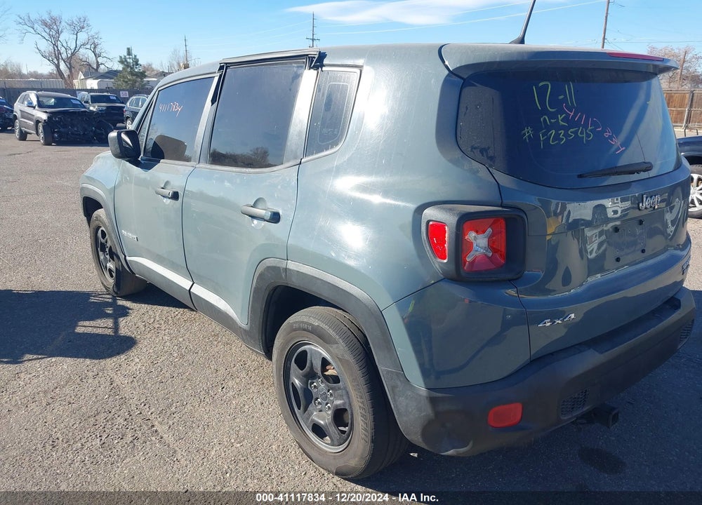 2017 JEEP RENEGADE SPORT 4X4 VIN: ZACCJBAH3HPF23545