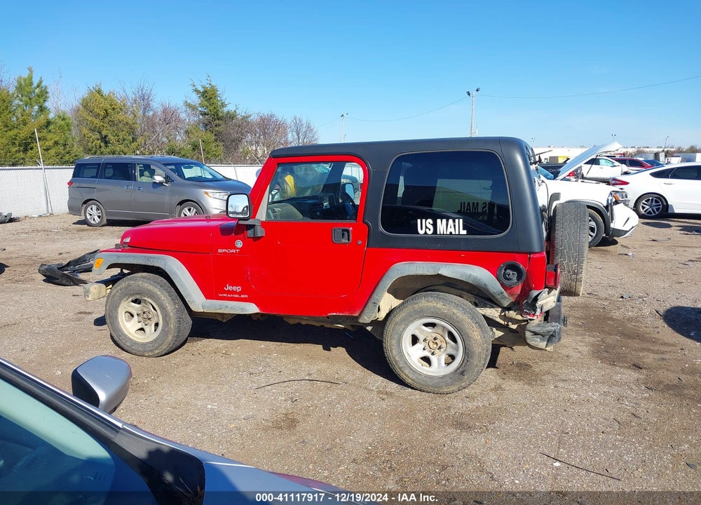 2006 JEEP WRANGLER SPORT RHD VIN: 1J4F449S36P716590
