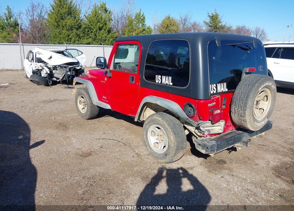2006 JEEP WRANGLER SPORT RHD VIN: 1J4F449S36P716590