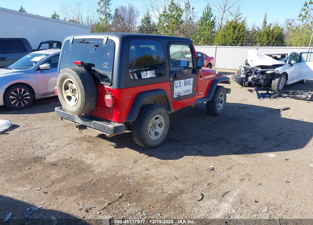 2006 JEEP WRANGLER SPORT RHD VIN: 1J4F449S36P716590