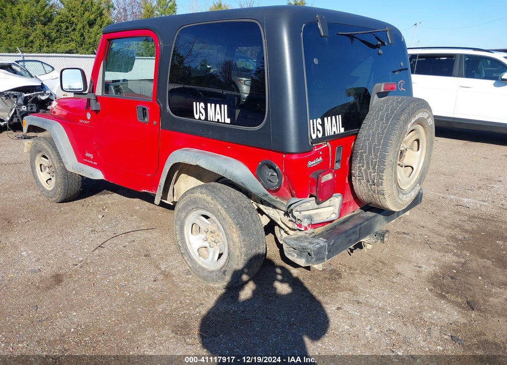 2006 JEEP WRANGLER SPORT RHD VIN: 1J4F449S36P716590