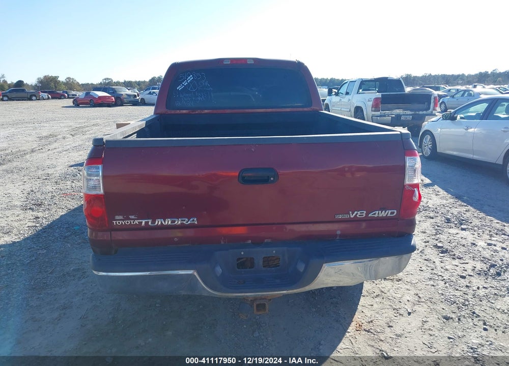 2006 TOYOTA TUNDRA LIMITED V8 VIN: 5TBDT481X6S510853