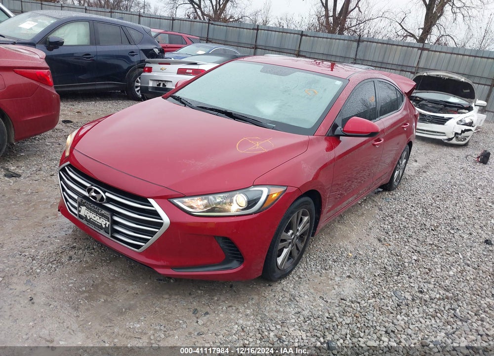 2017 HYUNDAI ELANTRA SE VIN: KMHD84LFXHU370485