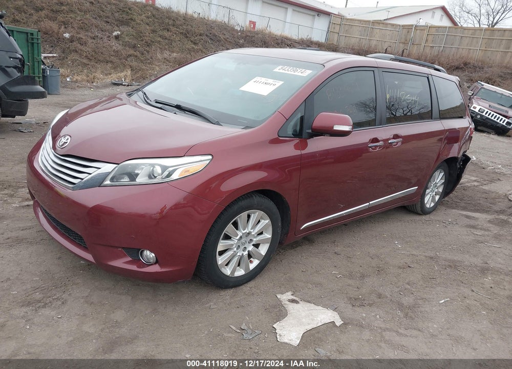 2016 TOYOTA SIENNA LIMITED PREMIUM 7 PASSENGER VIN: 5TDYK3DC2GS739591