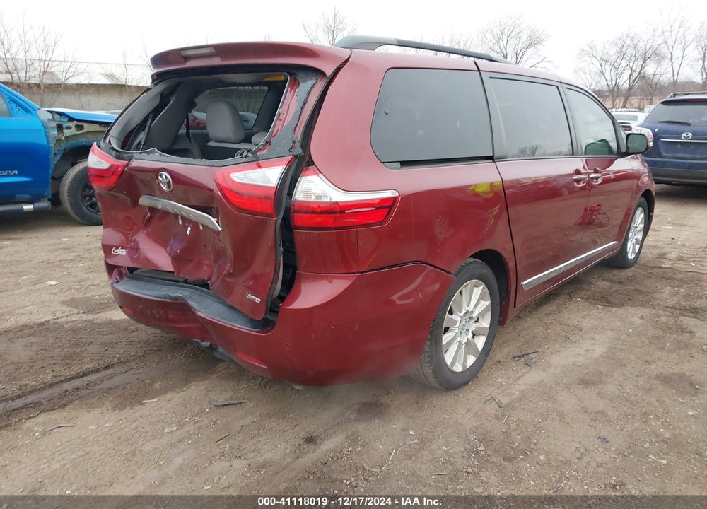 2016 TOYOTA SIENNA LIMITED PREMIUM 7 PASSENGER VIN: 5TDYK3DC2GS739591