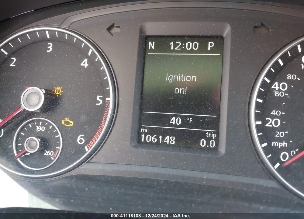 2014 VOLKSWAGEN PASSAT 2.0L TDI SE VIN: 1VWBN7A31EC043700