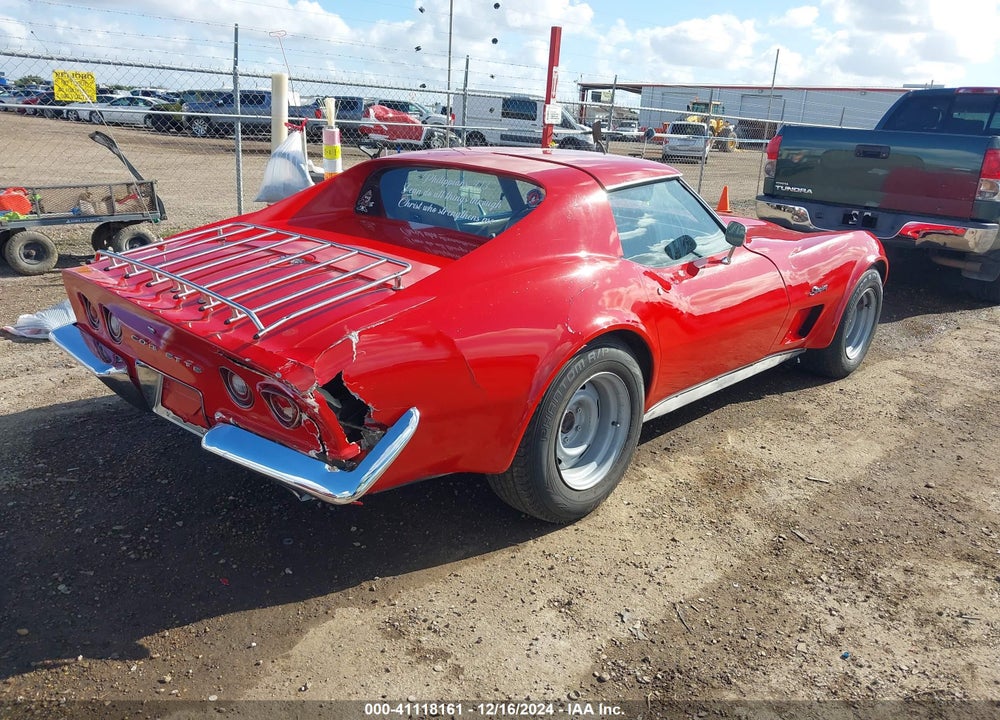 1973 CHEV CORVETTE VIN: 1Z37J3S406247