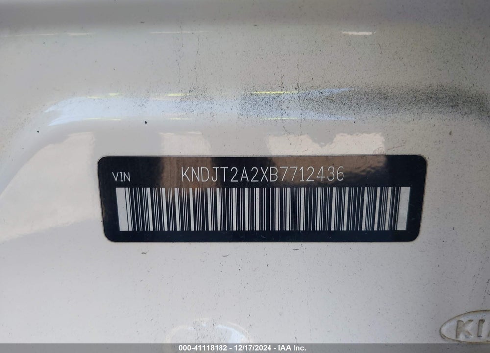 2011 KIA SOUL VIN: KNDJT2A2XB7712436