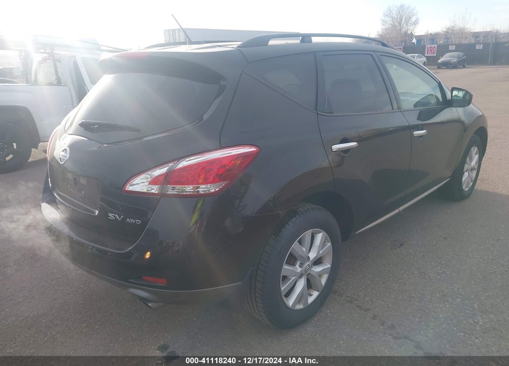 2012 NISSAN MURANO SV VIN: JN8AZ1MW3CW215554