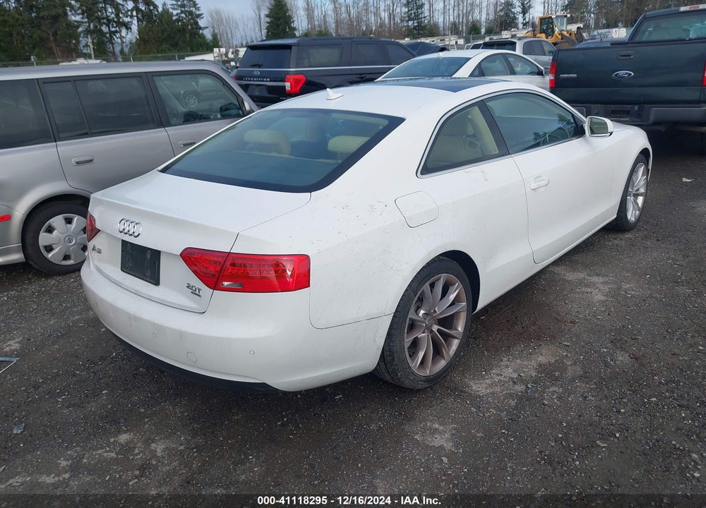 2013 AUDI A5 VIN: WAULFAFR2DA039998