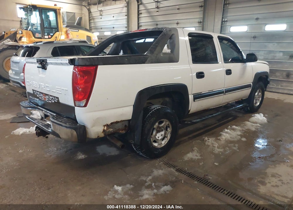 2004 CHEVROLET AVALANCHE 1500 VIN: 3GNEK12T04G195264