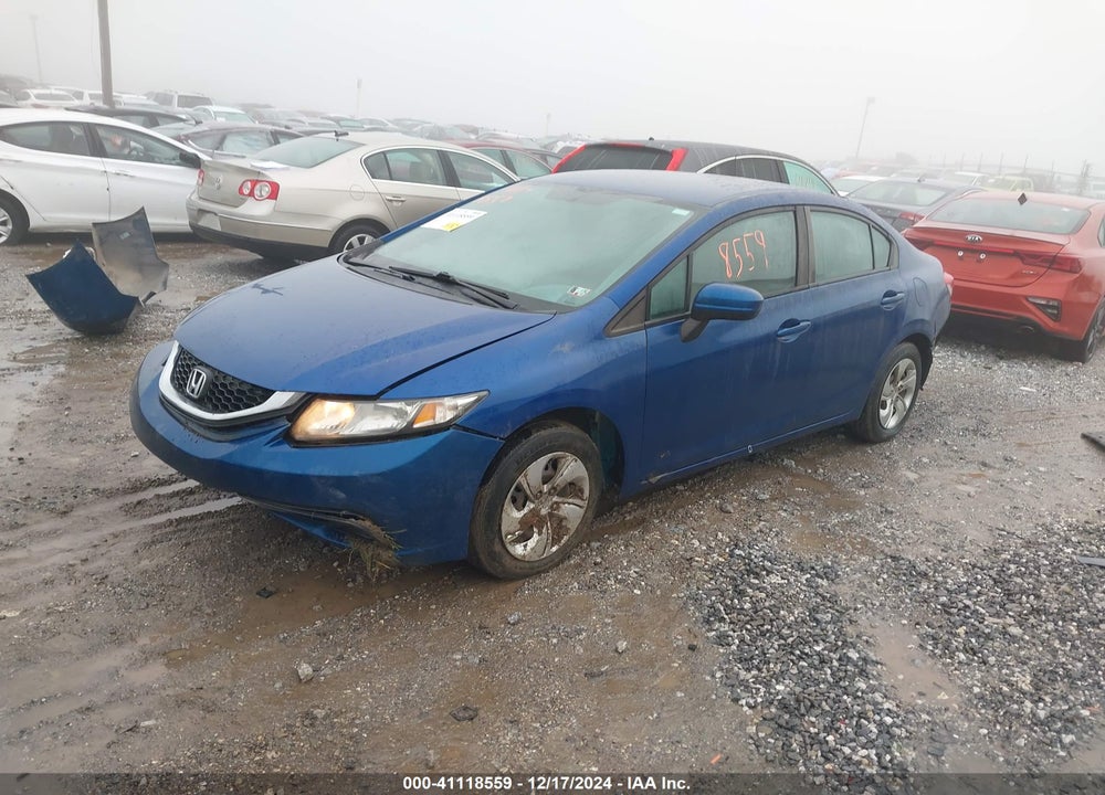 2014 HONDA CIVIC LX VIN: 19XFB2F5XEE268331
