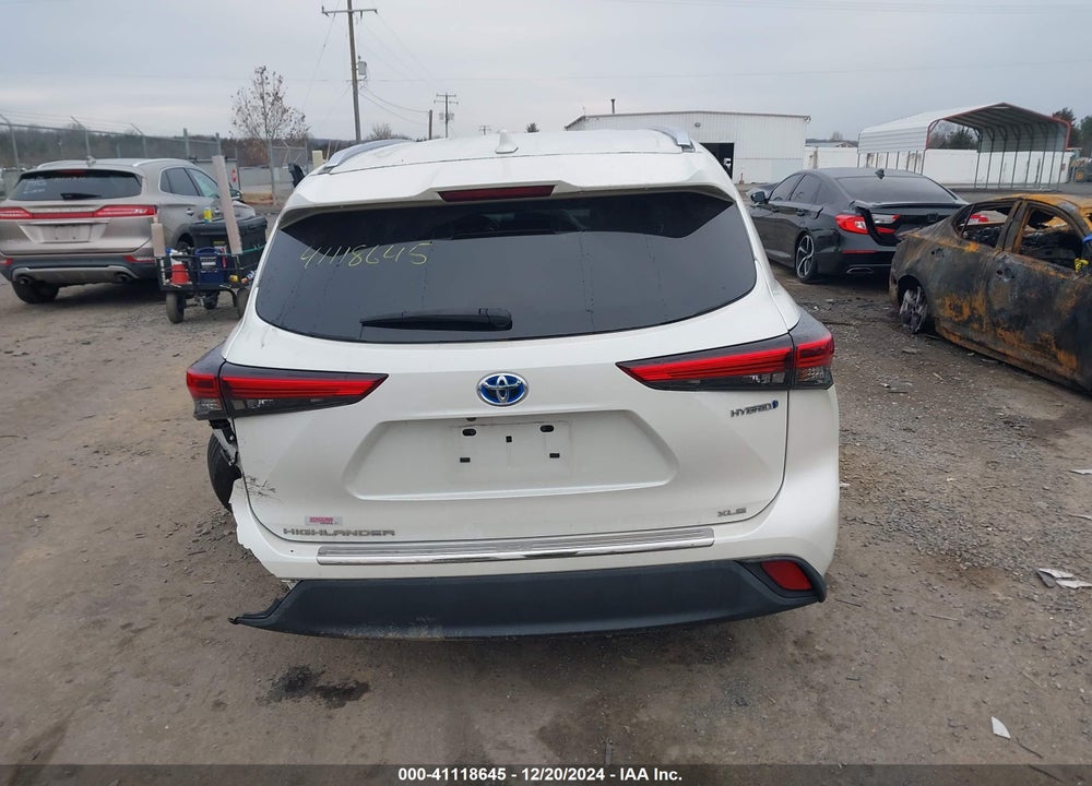 2020 TOYOTA HIGHLANDER HYBRID XLE VIN: 5TDHBRCH0LS509543