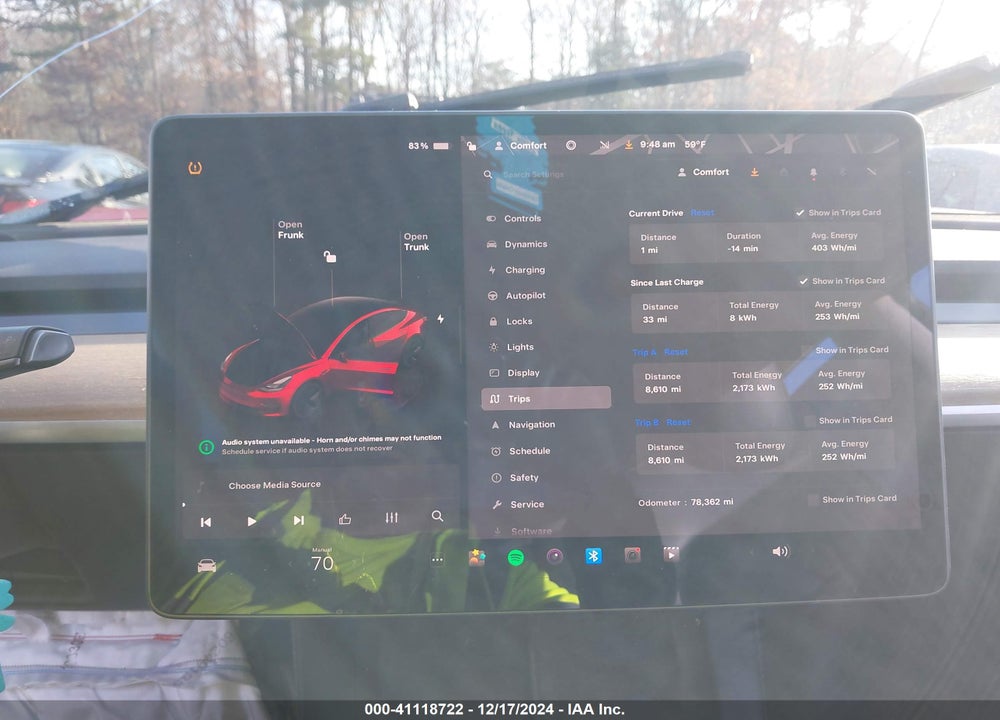 2022 TESLA MODEL 3 VIN: 5YJ3E1EA9NF189441