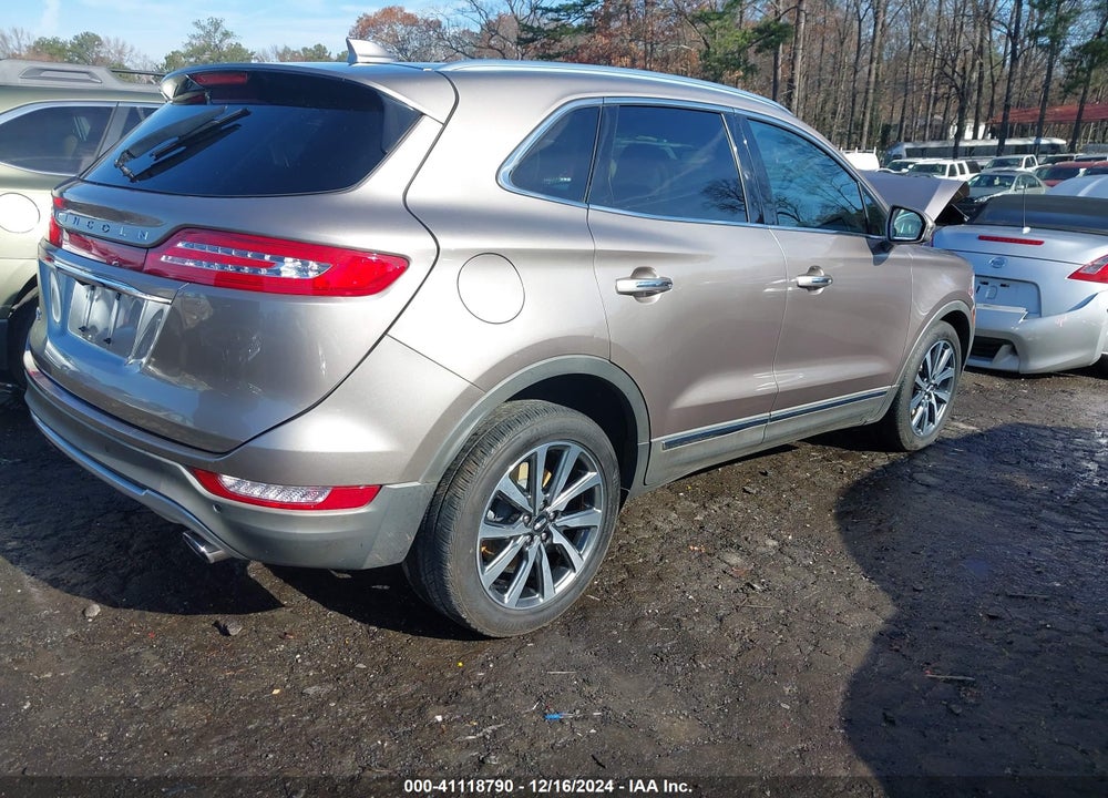 2019 LINCOLN MKC RESERVE VIN: 5LMCJ3C9XKUL03605