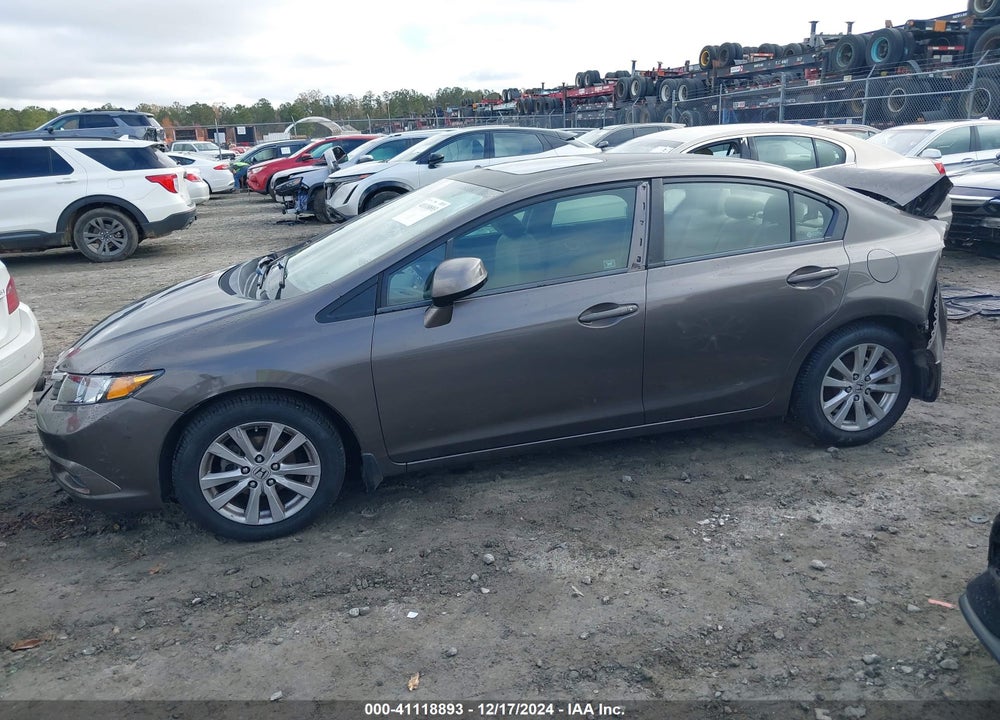 2012 HONDA CIVIC EX VIN: 2HGFB2F87CH567062