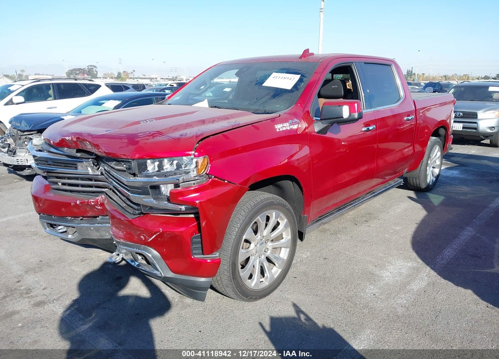 2021 CHEVROLET SILVERADO 1500 4WD SHORT BED HIGH COUNTRY VIN: 1GCUYHEL5MZ173106