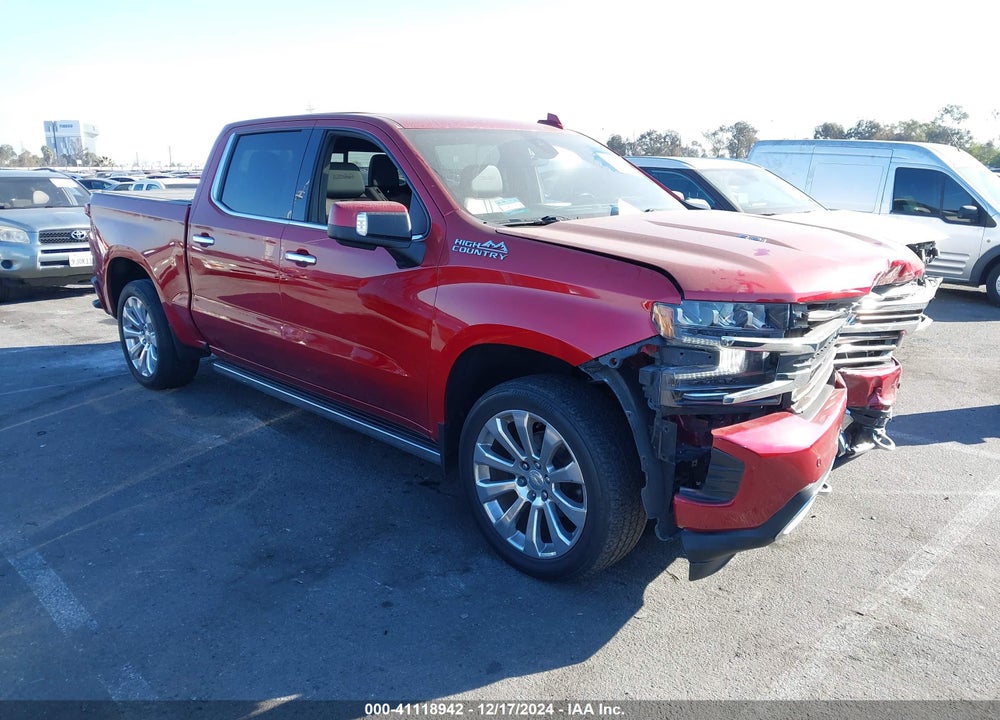 2021 CHEVROLET SILVERADO 1500 4WD SHORT BED HIGH COUNTRY VIN: 1GCUYHEL5MZ173106