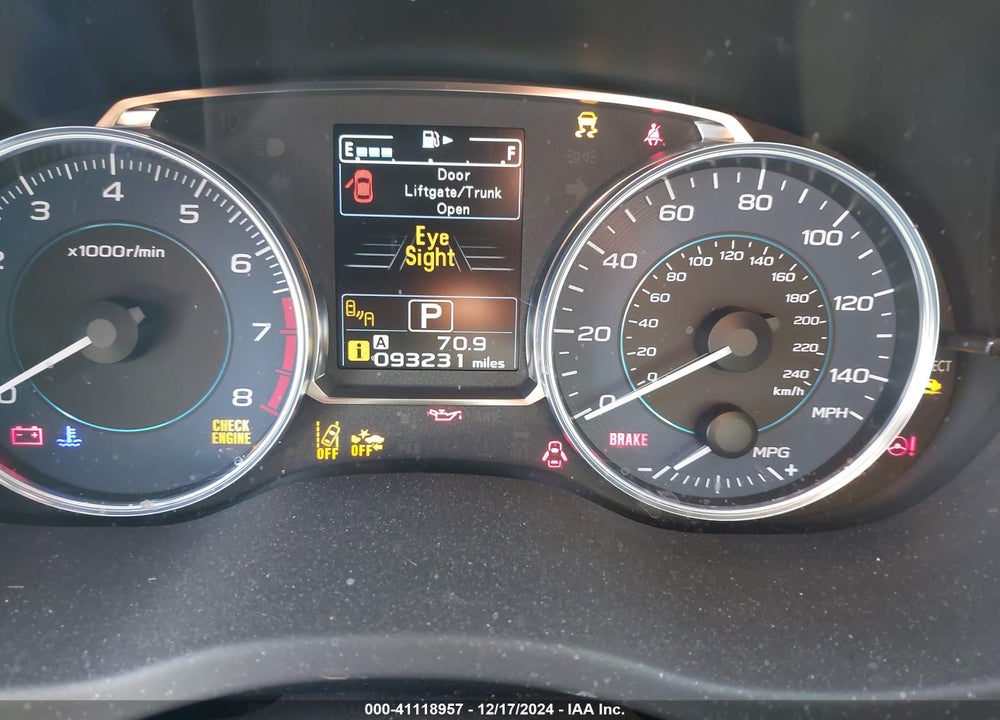 2016 SUBARU CROSSTREK 2.0I PREMIUM VIN: JF2GPADC0G8249299