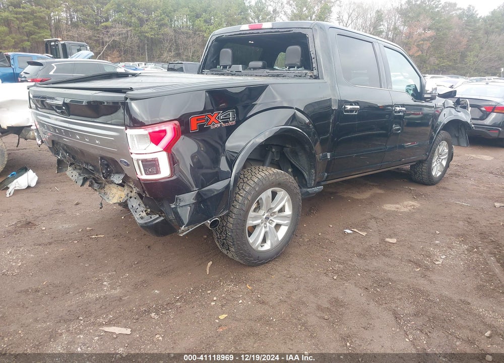 2018 FORD F-150 PLATINUM VIN: 1FTEW1E57JFB80123