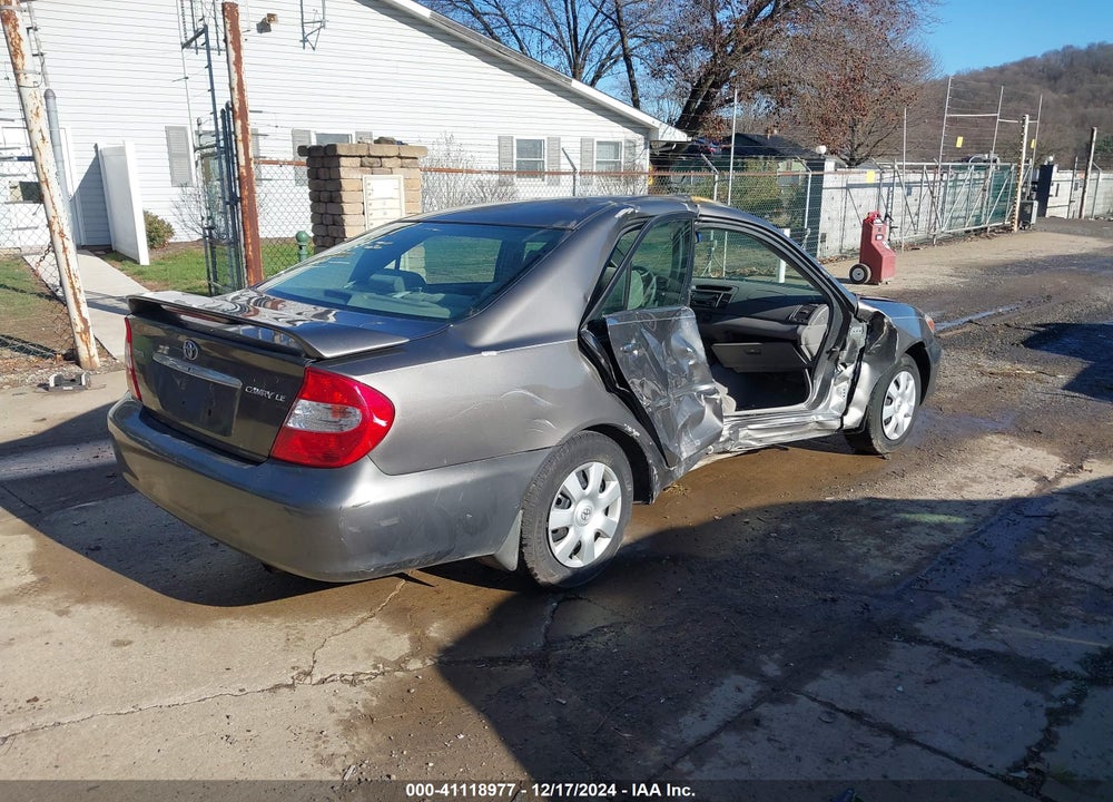 2002 TOYOTA CAMRY LE VIN: 4T1BE32K62U595454