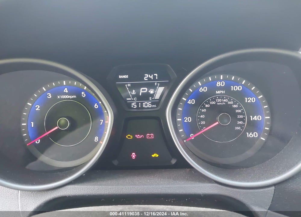 2014 HYUNDAI ELANTRA SPORT VIN: KMHDH4AH9EU161464