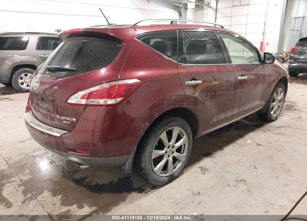 2012 NISSAN MURANO LE VIN: JN8AZ1MW2CW237254
