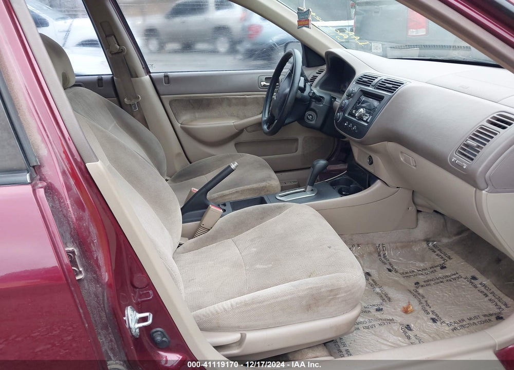 2002 HONDA CIVIC LX VIN: 1HGES16522L023582