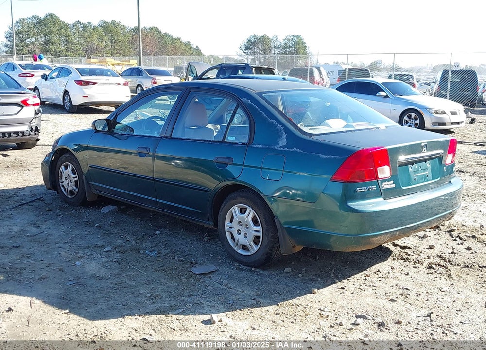 2001 HONDA CIVIC LX VIN: 2HGES15531H512408