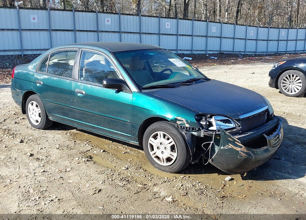 2001 HONDA CIVIC LX VIN: 2HGES15531H512408