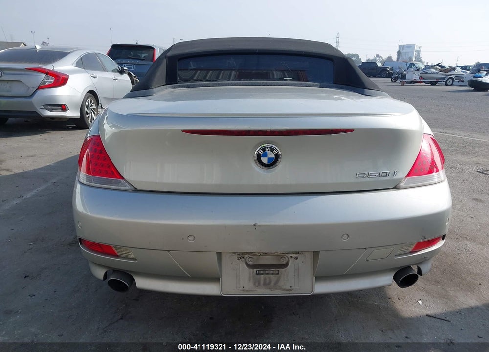 2006 BMW 650I VIN: WBAEK13486CN72278