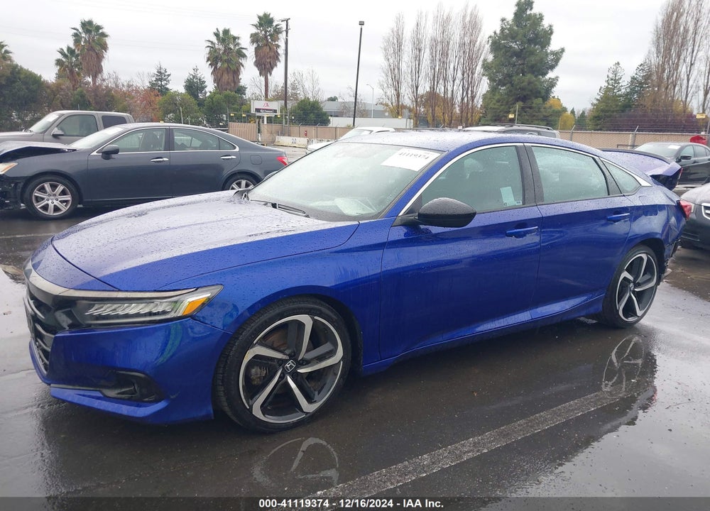 2022 HONDA ACCORD SPORT VIN: 1HGCV1F39NA005156
