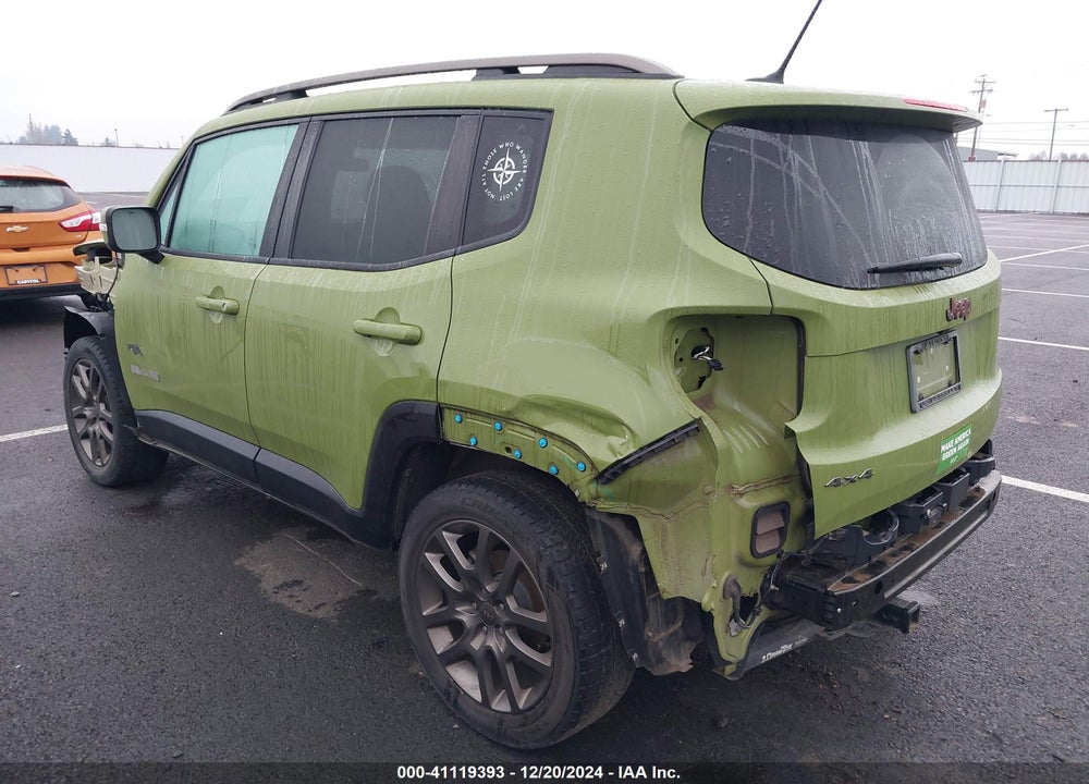 2016 JEEP RENEGADE 75TH ANNIVERSARY VIN: ZACCJBBW1GPC90082