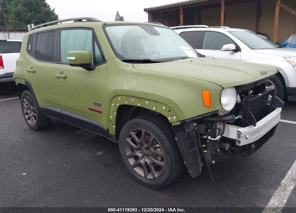 2016 JEEP RENEGADE 75TH ANNIVERSARY VIN: ZACCJBBW1GPC90082
