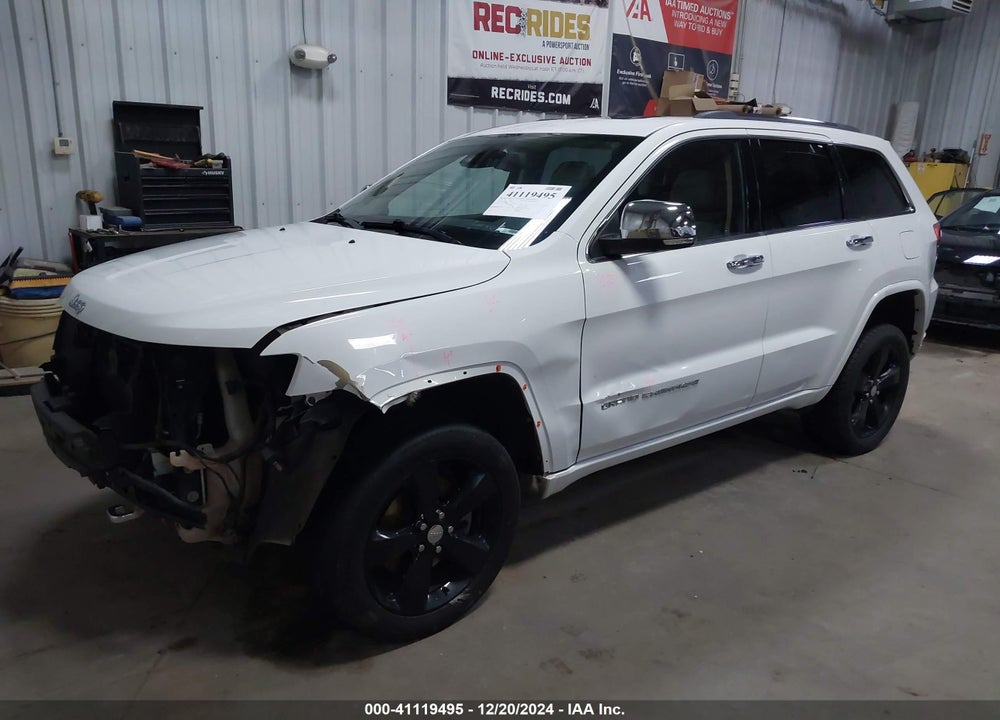 2014 JEEP GRAND CHEROKEE OVERLAND VIN: 1C4RJFCT6EC105080