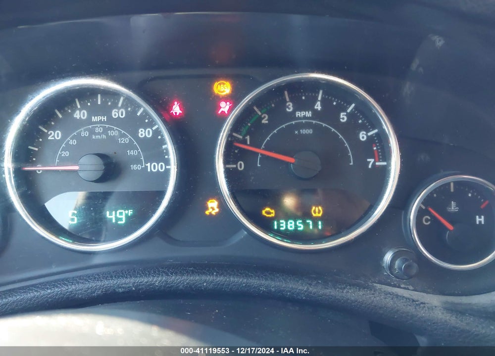 2012 JEEP WRANGLER UNLIMITED SPORT VIN: 1C4BJWDG3CL173062