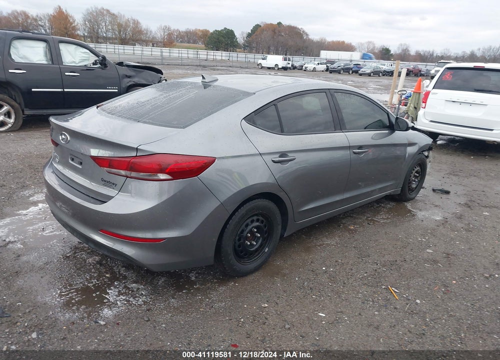 2017 HYUNDAI ELANTRA SE VIN: KMHD74LF2HU095374