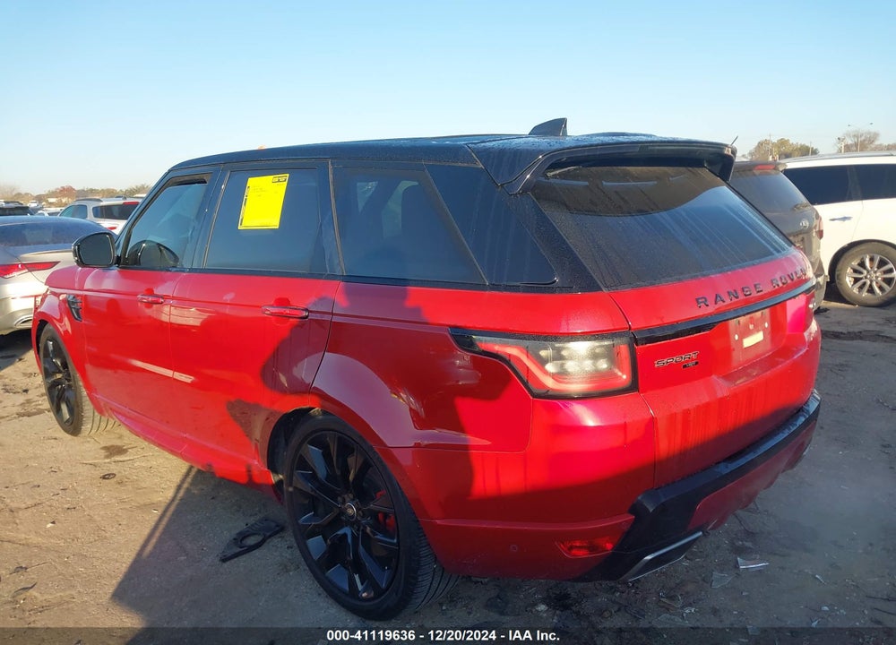 2021 LAND ROVER RANGE ROVER SPORT HST MHEV VIN: SALWS2RU3MA749552