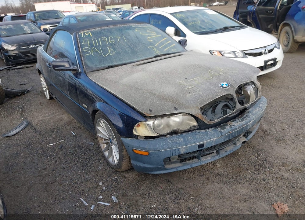 2002 BMW 325CI VIN: WBABS33462PG85179