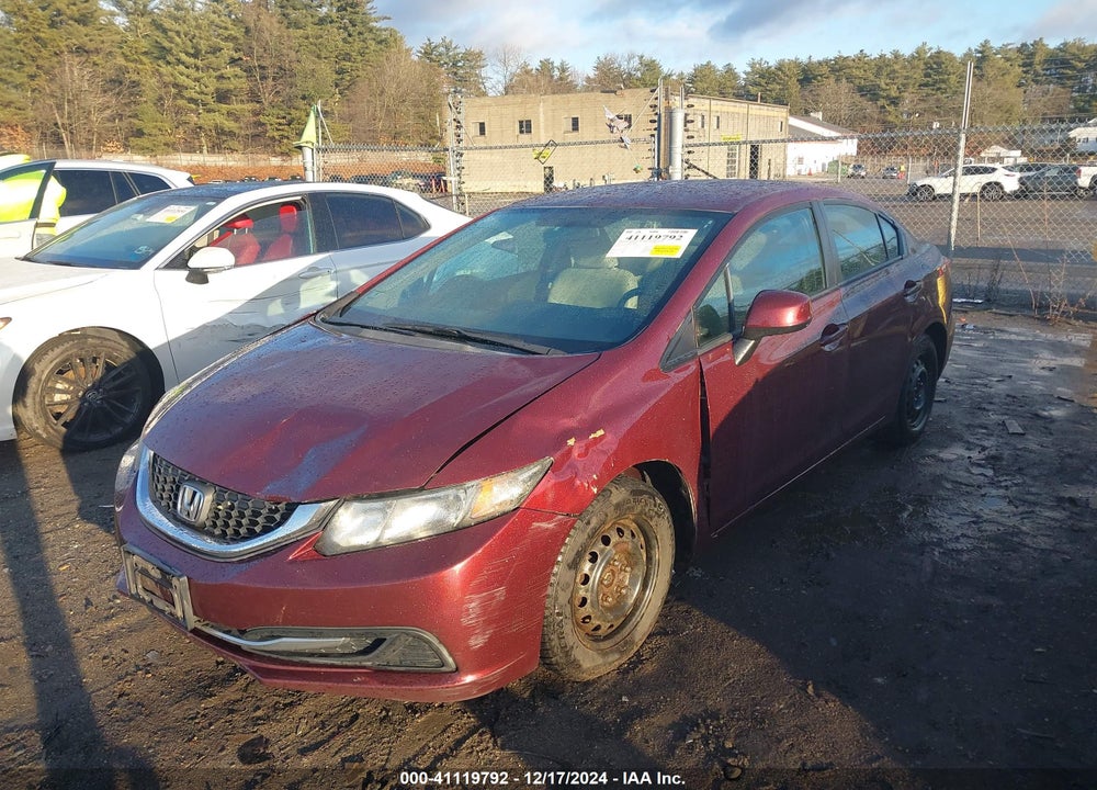 2013 HONDA CIVIC LX VIN: 2HGFB2F55DH526873
