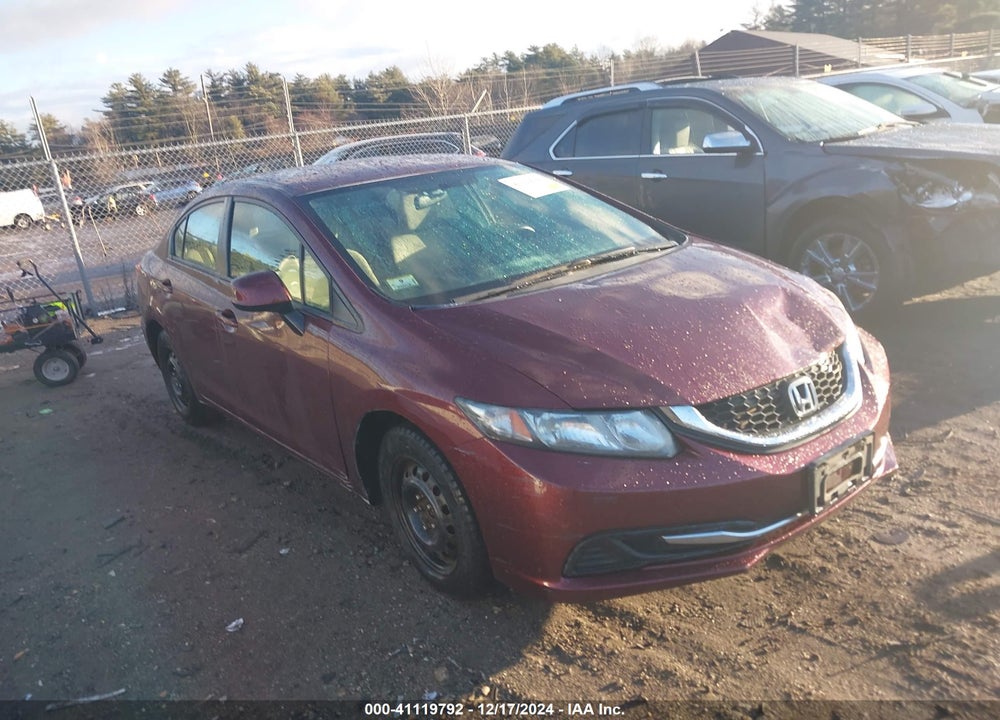 2013 HONDA CIVIC LX VIN: 2HGFB2F55DH526873