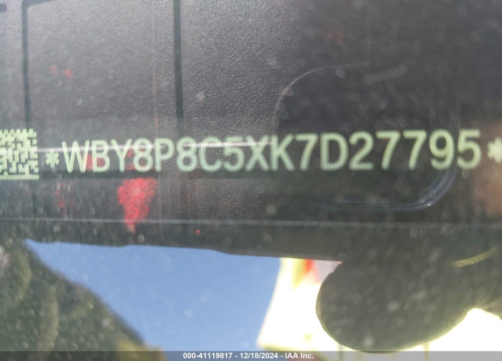 2019 BMW I3S 120AH W/RANGE EXTENDER VIN: WBY8P8C5XK7D27795