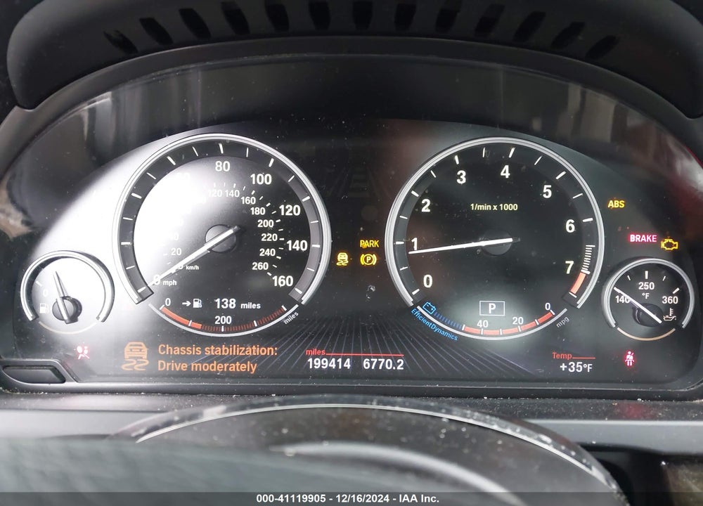 2013 BMW 750LI VIN: WBAYE8C5XDDE22219