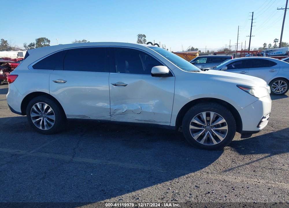2014 ACURA MDX TECHNOLOGY PKG W/ENTERTAINMENT PKG VIN: 5FRYD3H68EB010963