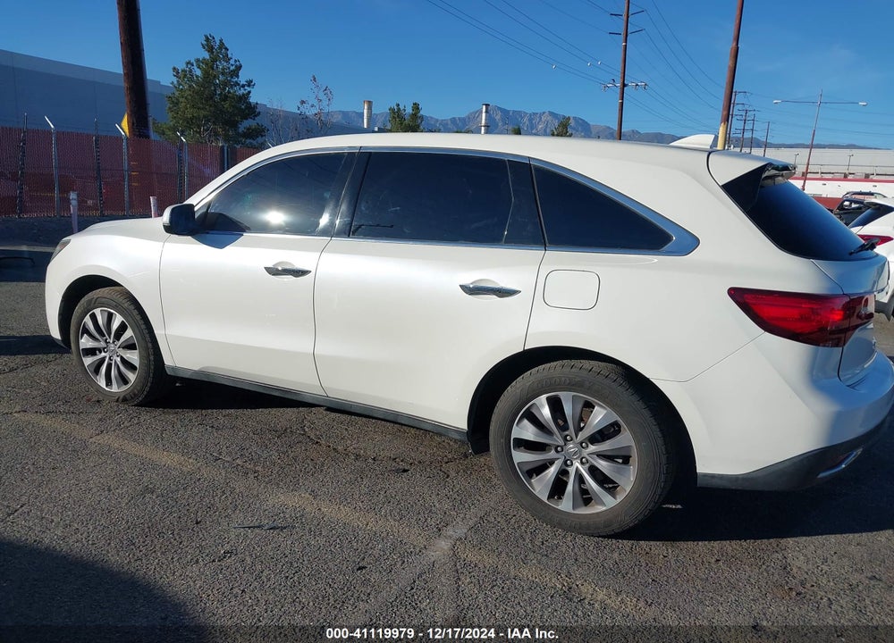 2014 ACURA MDX TECHNOLOGY PKG W/ENTERTAINMENT PKG VIN: 5FRYD3H68EB010963