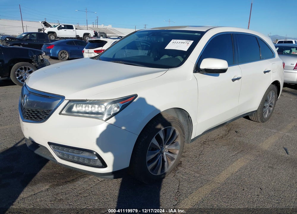 2014 ACURA MDX TECHNOLOGY PKG W/ENTERTAINMENT PKG VIN: 5FRYD3H68EB010963