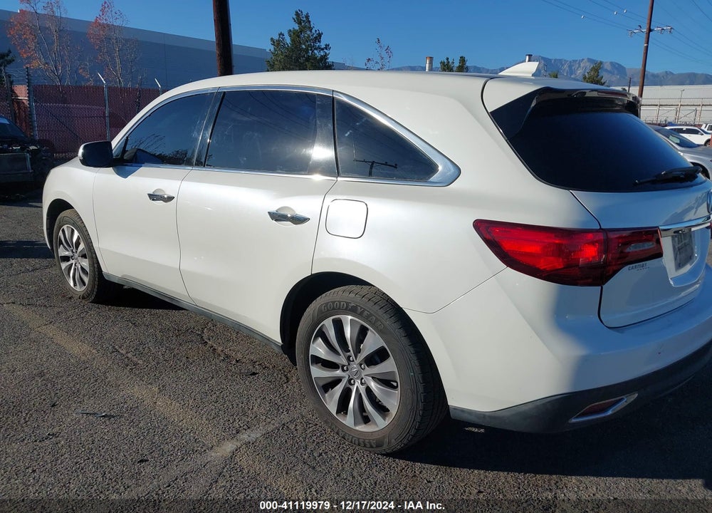 2014 ACURA MDX TECHNOLOGY PKG W/ENTERTAINMENT PKG VIN: 5FRYD3H68EB010963