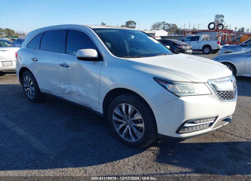 2014 ACURA MDX TECHNOLOGY PKG W/ENTERTAINMENT PKG VIN: 5FRYD3H68EB010963
