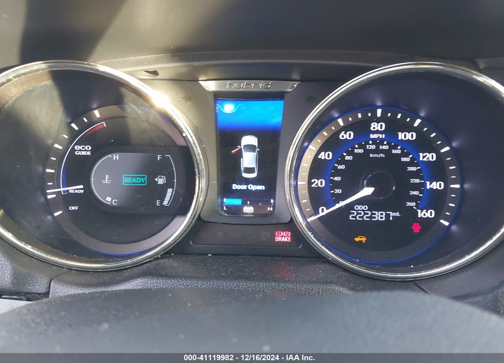 2012 HYUNDAI SONATA HYBRID VIN: KMHEC4A42CA022355