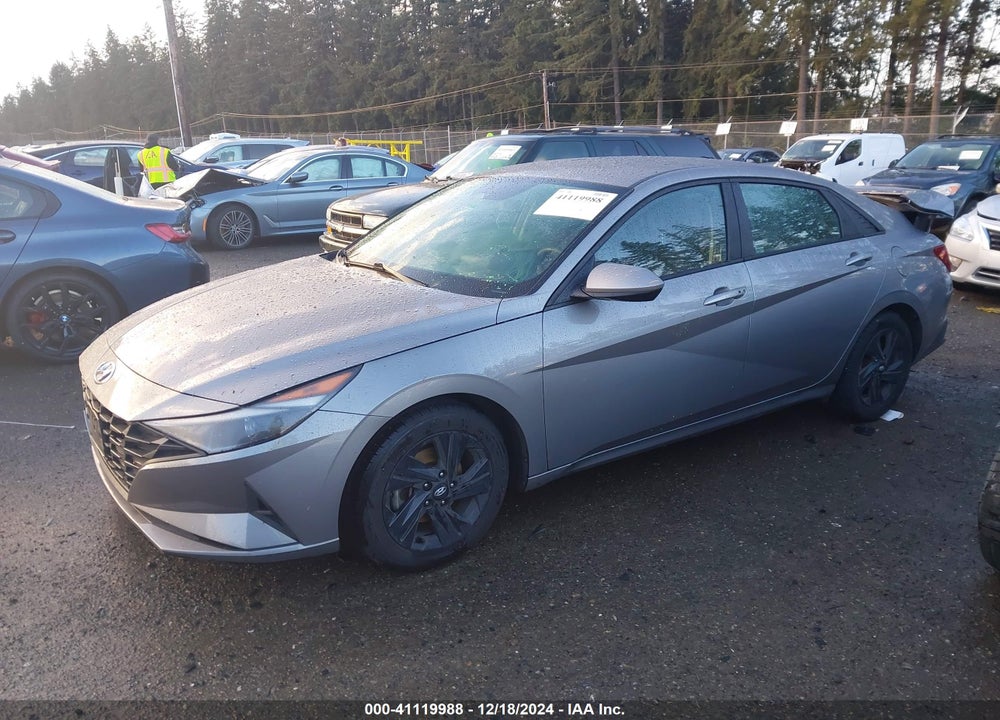 2021 HYUNDAI ELANTRA HYBRID BLUE VIN: KMHLM4AJ5MU005379